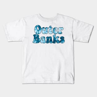 Tie Dye Blue OBX Kids T-Shirt